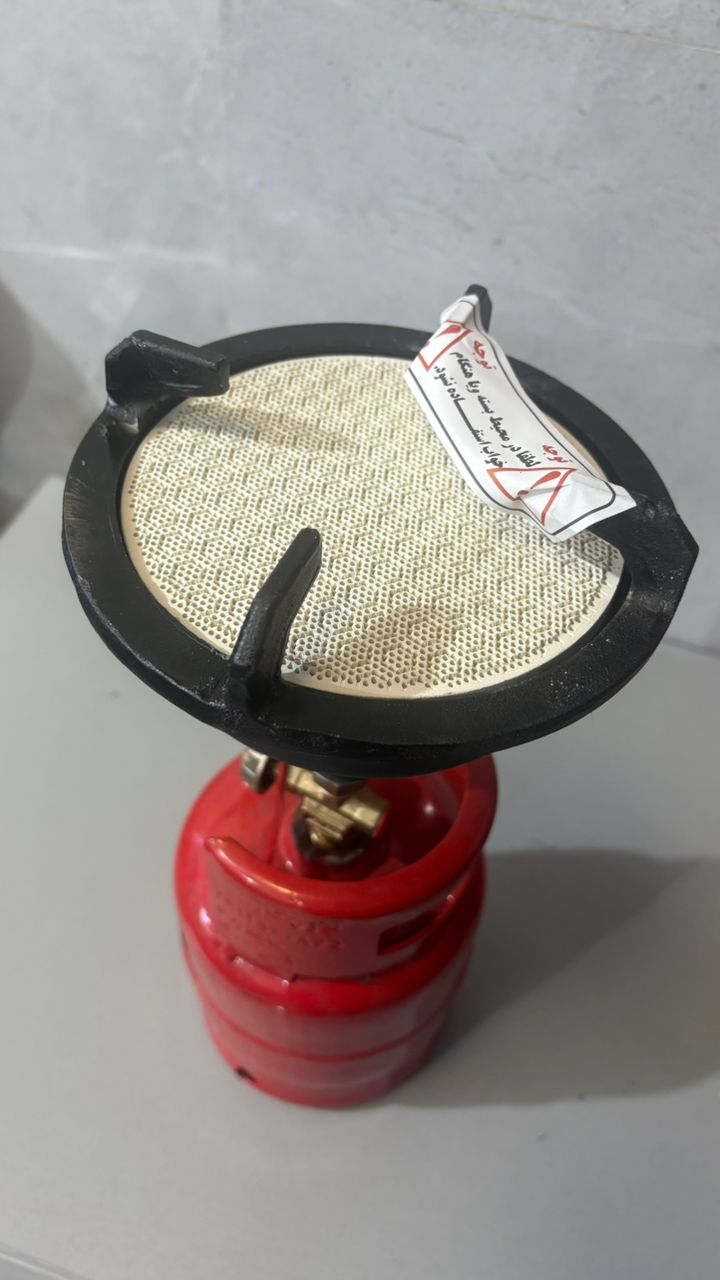 بخاری پیک‌نیک گرد چدنی خوابیده مدل زهره